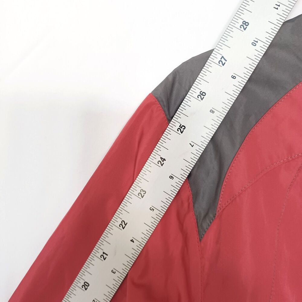 PEARL iZUMi Women's M Cycling Windbreaker Jacket Red/Gray Full Zip Pockets - Picture 10 of 16